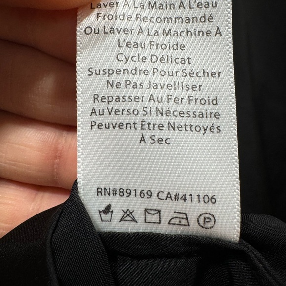 ATM V Neck Top in Black - Picture 7 of 11